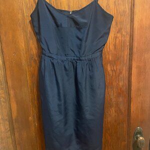 J. Crew Navy Blue Spaghetti Strap Mini Dress, Size 4